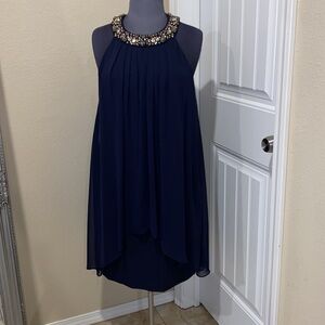 Vince Camuto Jeweled halter dress